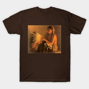 Old War Bonnet by Joseph Henry Sharp T-Shirt